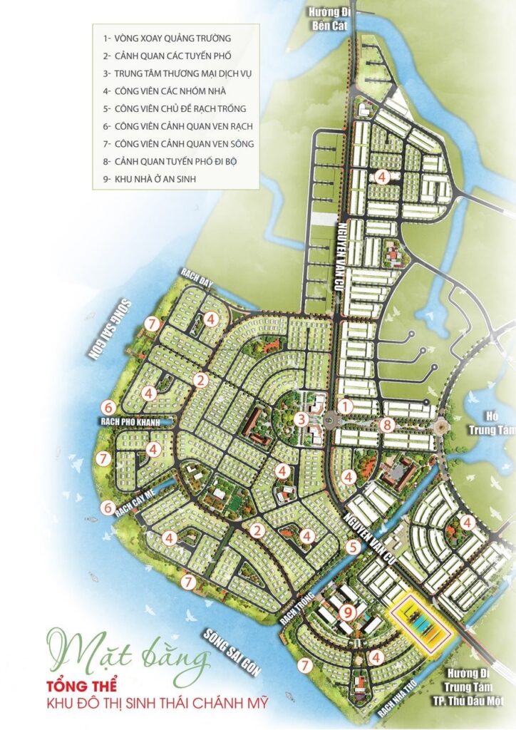 Khu đô thị HUD Chánh Mỹ được quy hoạch bài bản với đa dạng tiện ích