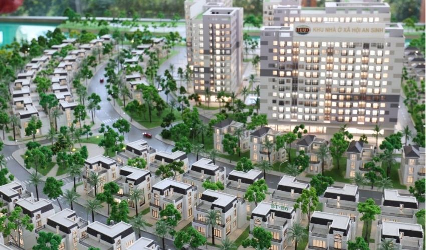 Nhà ở xã hội Chánh Mỹ bên trong khu đô thị sinh thái HUD Chánh Mỹ